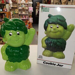 vintage new in box 1980's Green Giant lil' sprout cookie jar